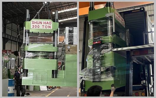 การจัดส่งเครื่องจักรผลิตภาชนะเมลามีนใหม่จากโรงงาน Shunhao